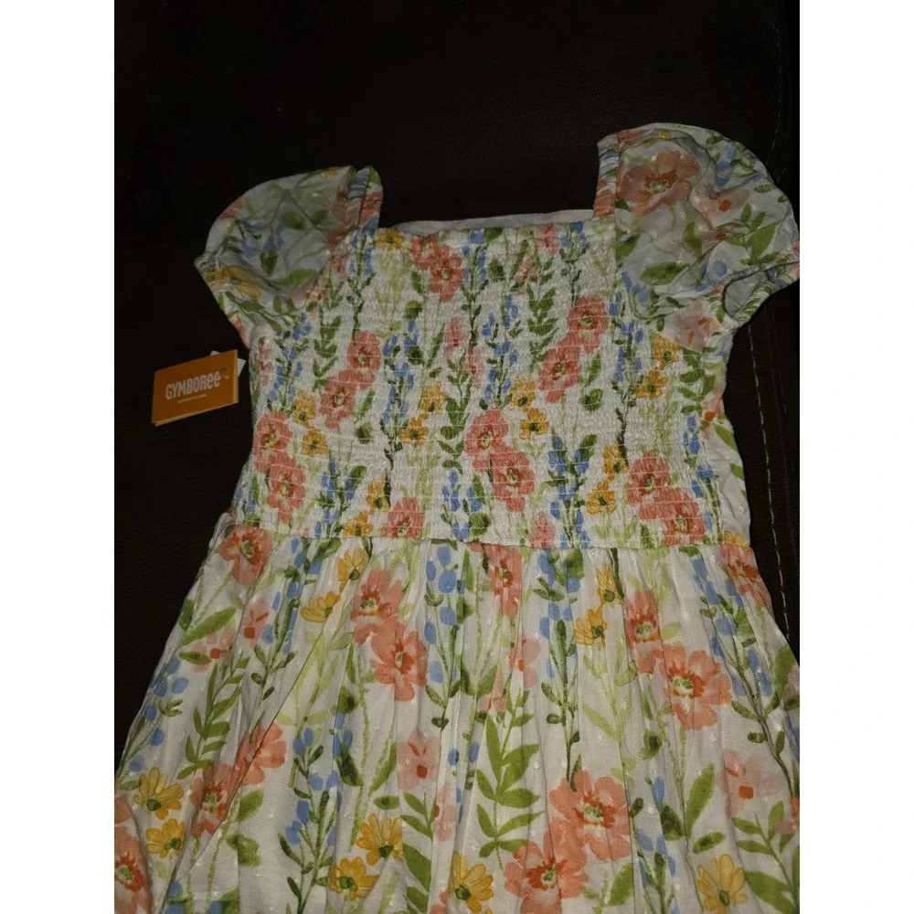 Gymboree prairie fields spring Easter floral cap sleeve‎ dress size 8 nwt